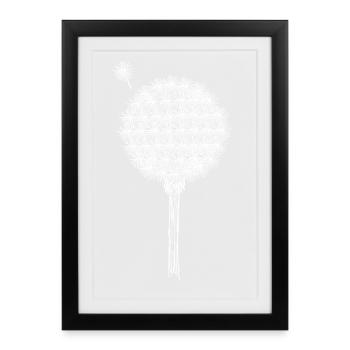 Dandelion - Framed poster (27 × 37 cm) - black - Front