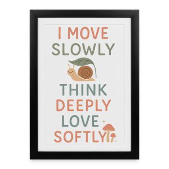 Introverti neurodivergent - Affiche encadrée (27 × 37 cm) - noir - Devant