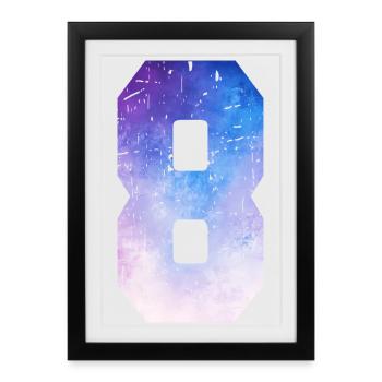 Issue 8 – 8th Anniversary Gift - Framed poster (27 × 37 cm) - black - Front