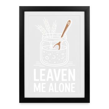 Lass Mich Allein Kräuterglas - Gerahmtes Poster (27 × 37 cm) - Schwarz - Vorne