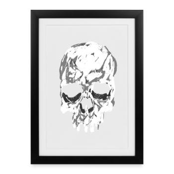 Skull - Framed poster (27 × 37 cm) - black - Front