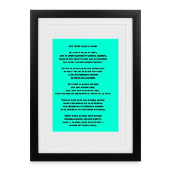 Bonheur à la maison sous des lumières douces - Affiche encadrée (27 × 37 cm) - noir - Devant