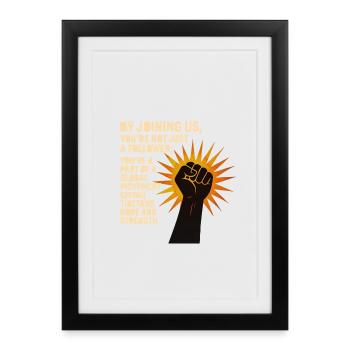 Tibetan Movement of Strength and Hope 1 - Framed poster (27 × 37 cm) - black - Front
