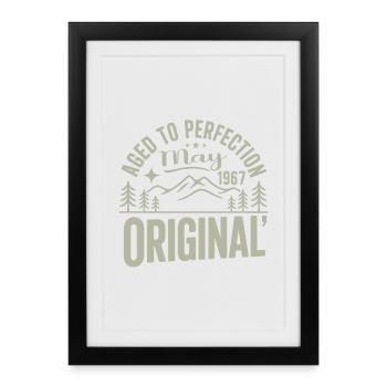 May 1977 – Legend of the Peaks and Mountains - Framed poster (27 × 37 cm) - black - Front