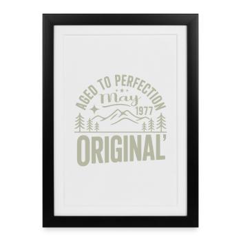 May 1977 – Legend of the Peaks and Mountains - Framed poster (27 × 37 cm) - black - Front