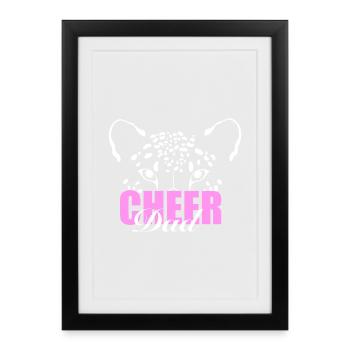 Papa de soutien - Affiche encadrée (27 × 37 cm) - noir - Devant