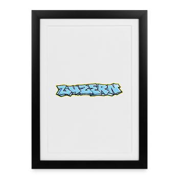 Lucerne Graffiti - Framed poster (27 × 37 cm) - black - Front