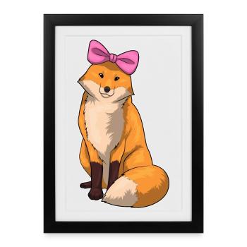 Nœud en Cheveux de Renard - Affiche encadrée (27 × 37 cm) - noir - Devant
