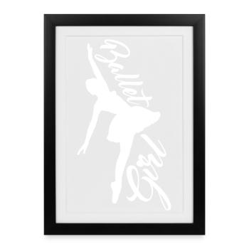 Ballet Girl - Framed poster (27 × 37 cm) - black - Front