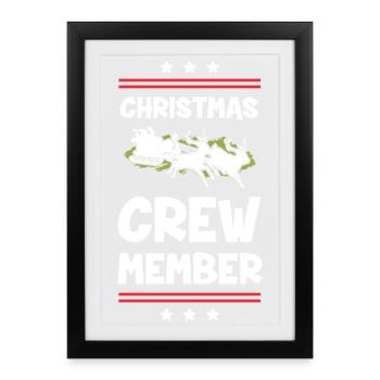 Noël de l’équipage de Weihnachten - Affiche encadrée (27 × 37 cm) - noir - Devant