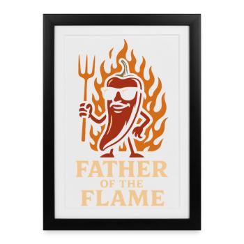 Hot Sauce Maker Fermented Chili Spicy - Framed poster (27 × 37 cm) - black - Front