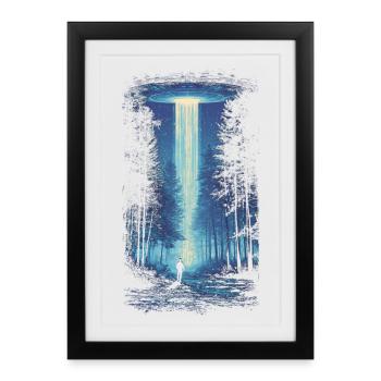 UAP Encounter - Framed poster (27 × 37 cm) - black - Front