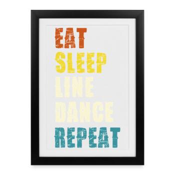 Slogan de mode de vie en ligne - Affiche encadrée (27 × 37 cm) - noir - Devant