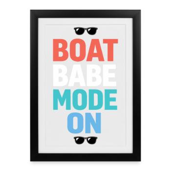 Les poils de mer s’en fichent - Affiche encadrée (27 × 37 cm) - noir - Devant