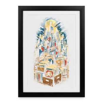 Comic Collector - Framed poster (27 × 37 cm) - black - Front
