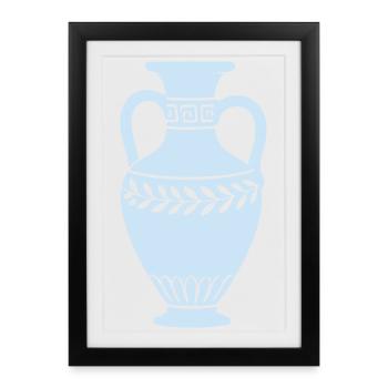 Antique Vase Silhouette - Framed poster (27 × 37 cm) - black - Front