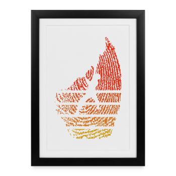 Sunset Summit Silhouette - Framed poster (27 × 37 cm) - black - Front