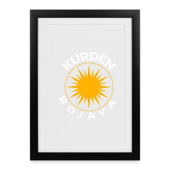Kurds Rojava - Framed poster (27 × 37 cm) - black - Front