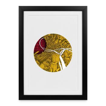 Spaghetti Highway - Framed poster (27 × 37 cm) - black - Front