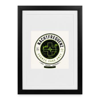 Night Frequency Cosmic Care Unit - Framed poster (27 × 37 cm) - black - Front