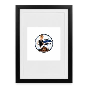 Kleiner Murmel Große Träume - Gerahmtes Poster (27 × 37 cm) - Schwarz - Vorne