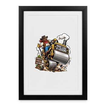 Pope Like a Legend - Framed poster (27 × 37 cm) - black - Front