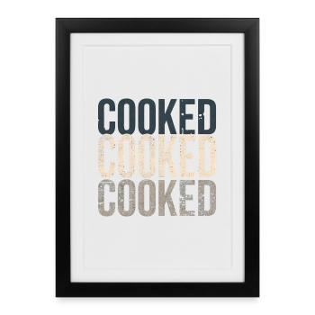 Cooked – Viral Snake Tee - Framed poster (27 × 37 cm) - black - Front