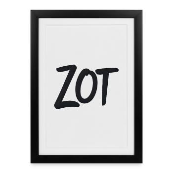 Zot – Flemish Statement Shirts - Framed poster (27 × 37 cm) - black - Front