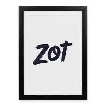 Zot – Flemish Statement Shirt - Framed poster (27 × 37 cm) - black - Front