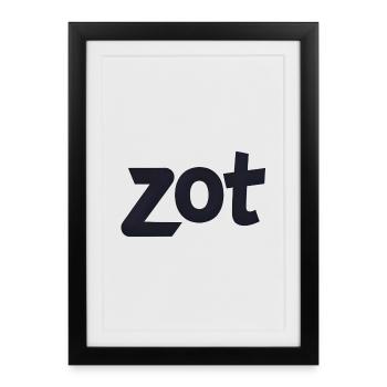 Zot – Flemish Statement Shirt - Framed poster (27 × 37 cm) - black - Front