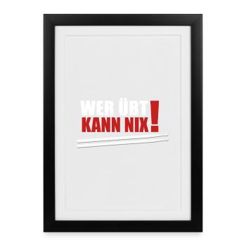 Who practices can't do anything - Framed poster (27 × 37 cm) - black - Front