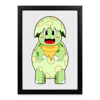 Turtle Eggshell - Framed poster (27 × 37 cm) - black - Front