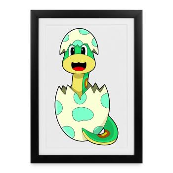 Snake Egg - Framed poster (27 × 37 cm) - black - Front