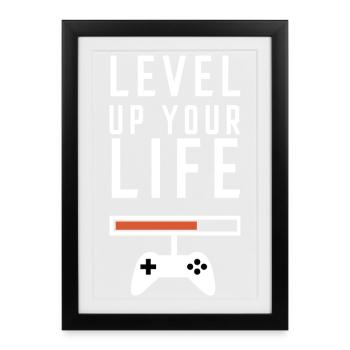 Improve your gaming standard of living - Framed poster (27 × 37 cm) - black - Front
