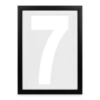 7 Numbers - Framed poster (27 × 37 cm) - black - Front