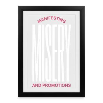 Magie de manifestation - Affiche encadrée (27 × 37 cm) - noir - Devant