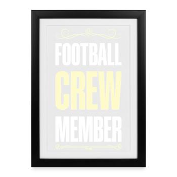 Équipe de football - Affiche encadrée (27 × 37 cm) - noir - Devant