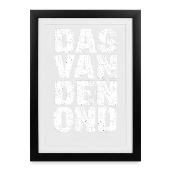 Das van den ond. Proverbes anversois - Affiche encadrée (27 × 37 cm) - noir - Devant