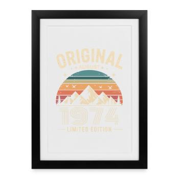August 1974 – Legend of the Peaks and Mountains - Framed poster (27 × 37 cm) - black - Front