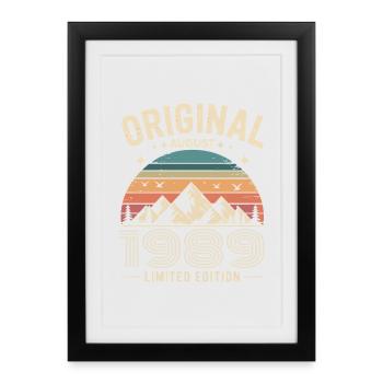 August 1989 – Legend of the Peaks and Mountains - Framed poster (27 × 37 cm) - black - Front