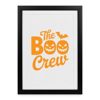 The Boo Crew Halloween Tee - Framed poster (27 × 37 cm) - black - Front