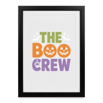 The Boo Crew Halloween Pumpkins - Framed poster (27 × 37 cm) - black - Front