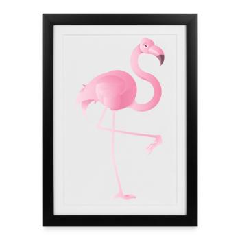 flamand - Affiche encadrée (27 × 37 cm) - noir - Devant
