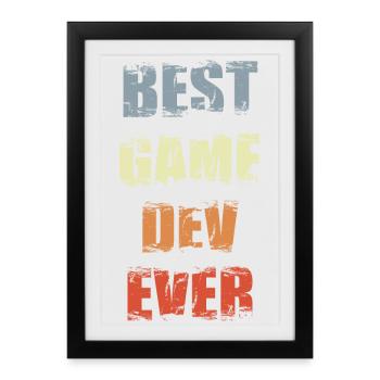 Développement de jeux de motivation - Affiche encadrée (27 × 37 cm) - noir - Devant