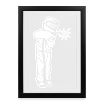 Welder Child - Framed poster (27 × 37 cm) - black - Front