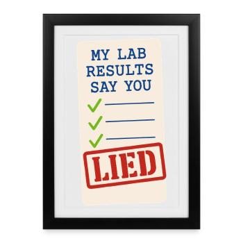 Forensic Chemist Crime Lab Toxicology - Framed poster (27 × 37 cm) - black - Front