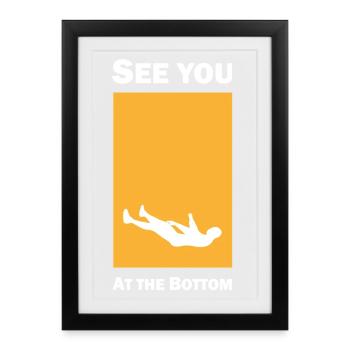 See you at the bottom - Framed poster (27 × 37 cm) - black - Front