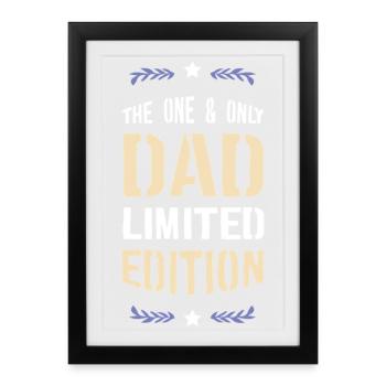 Only Papa Limited Edition - Framed poster (27 × 37 cm) - black - Front