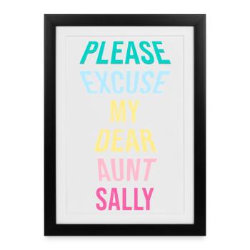 Math Math Teacher Saying Math Teacher Funny - Framed poster (27 × 37 cm) - black - Front