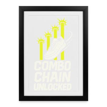 Anime Dance Streetwear Manga Hip Hop Otaku Crew - Framed poster (27 × 37 cm) - black - Front